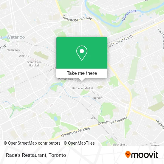 Rade's Restaurant plan