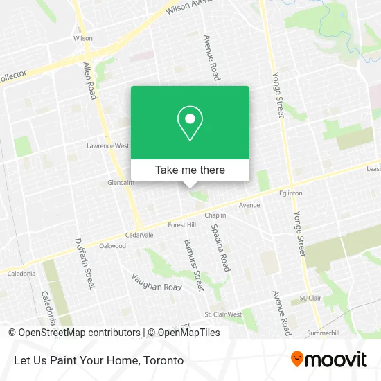 Let Us Paint Your Home map