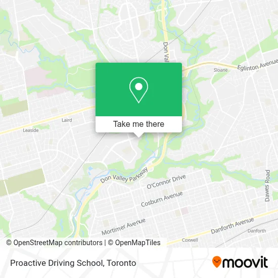 Proactive Driving School map