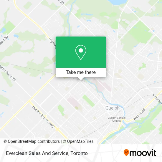 Everclean Sales And Service map