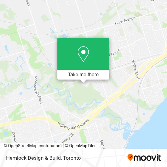 Hemlock Design & Build map