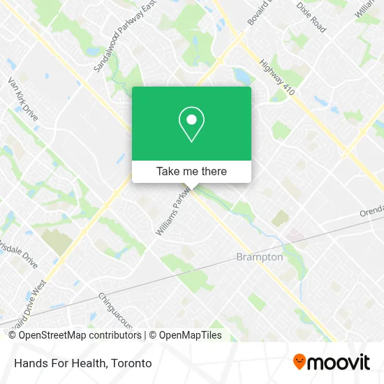 Hands For Health map
