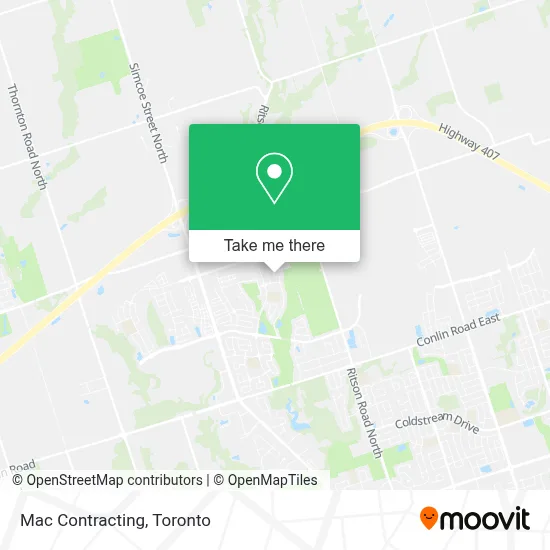 Mac Contracting map