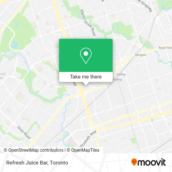 Refresh Juice Bar map