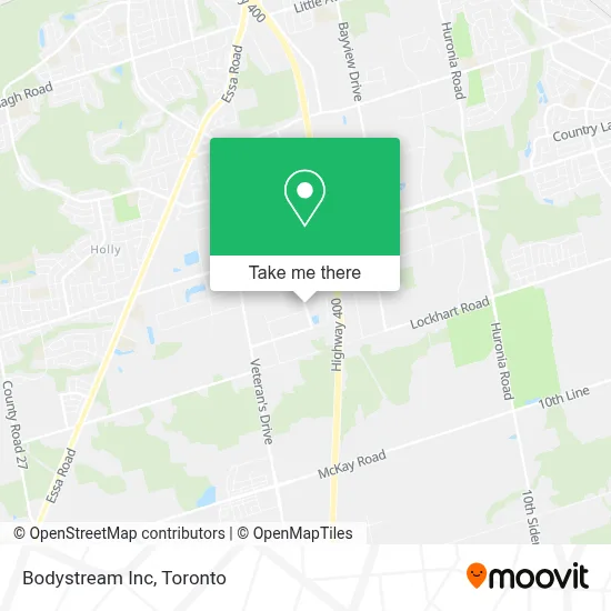 Bodystream Inc map