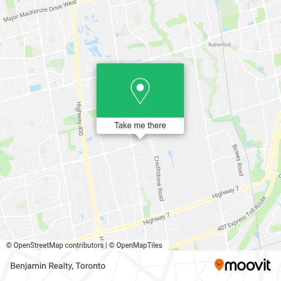 Benjamin Realty map