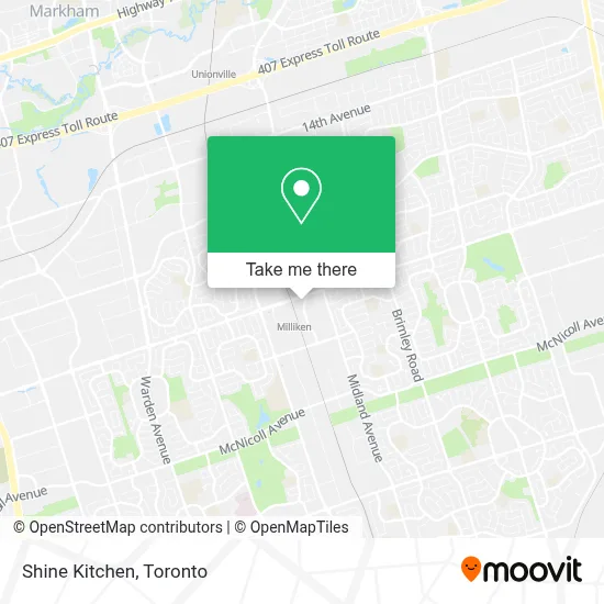 Shine Kitchen map