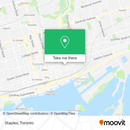 Staples map