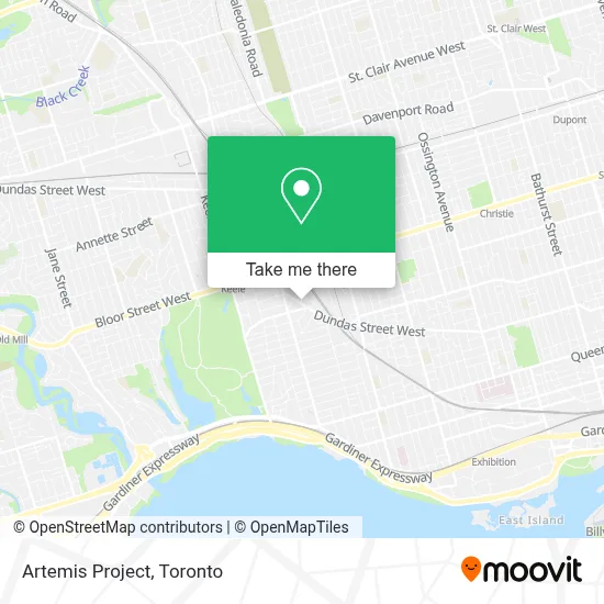 Artemis Project map
