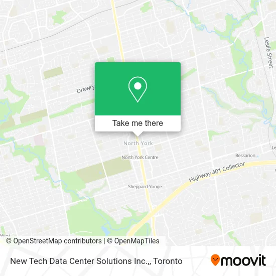 New Tech Data Center Solutions Inc., map