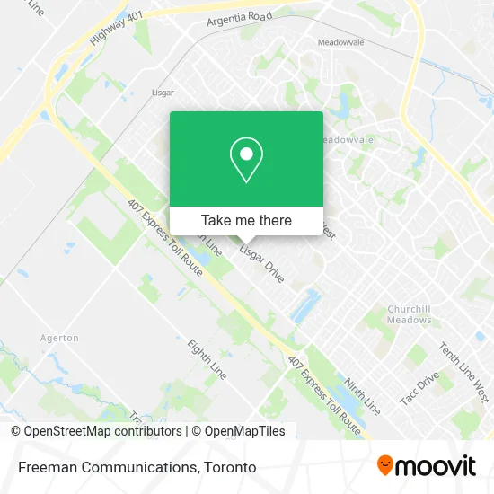 Freeman Communications map