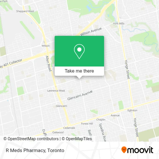 R Meds Pharmacy map