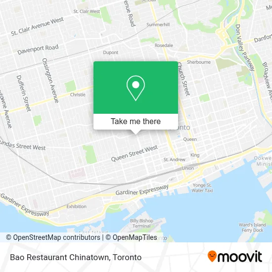 Bao Restaurant Chinatown map