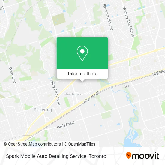Spark Mobile Auto Detailing Service map