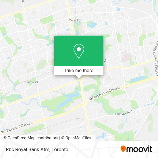 Rbc Royal Bank Atm map