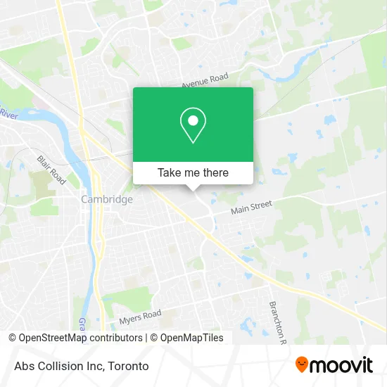 Abs Collision Inc map
