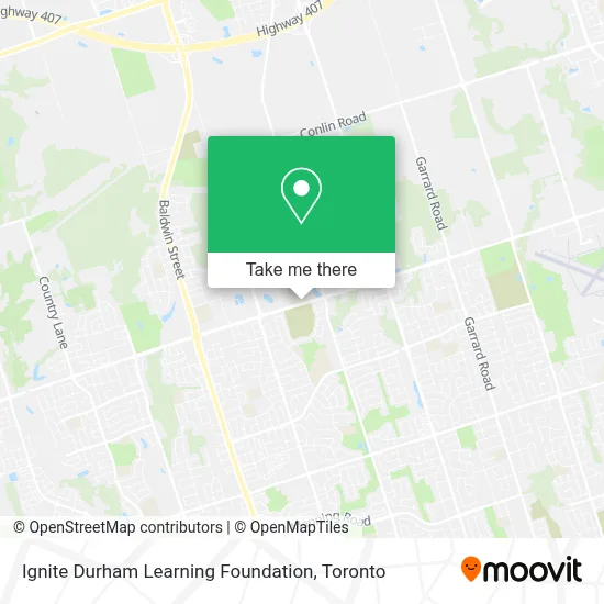 Ignite Durham Learning Foundation map