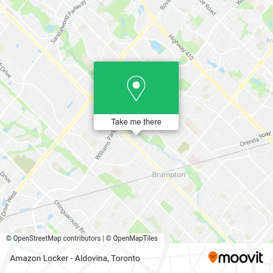 Amazon Locker - Aldovina map