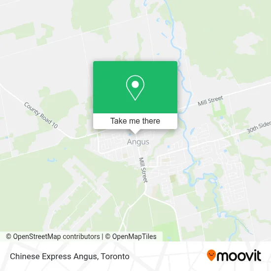 Chinese Express Angus map