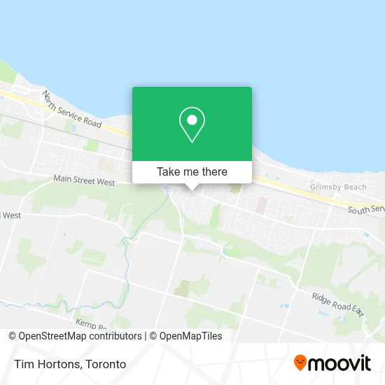 Tim Hortons map