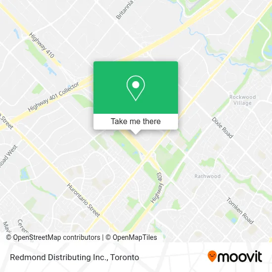 Redmond Distributing Inc. map