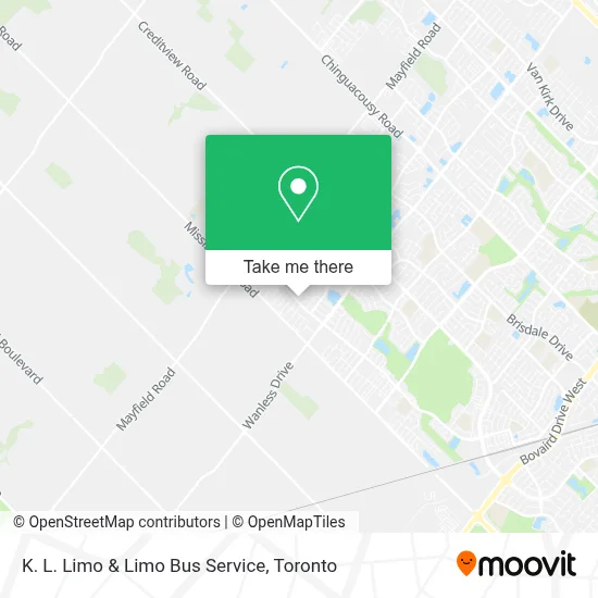 K. L. Limo & Limo Bus Service map