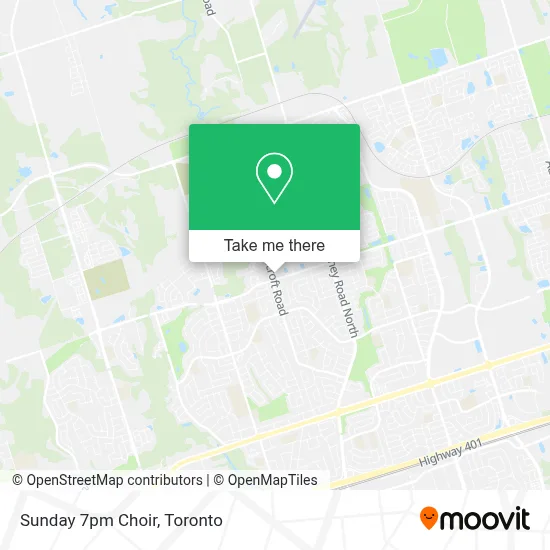 Sunday 7pm Choir map