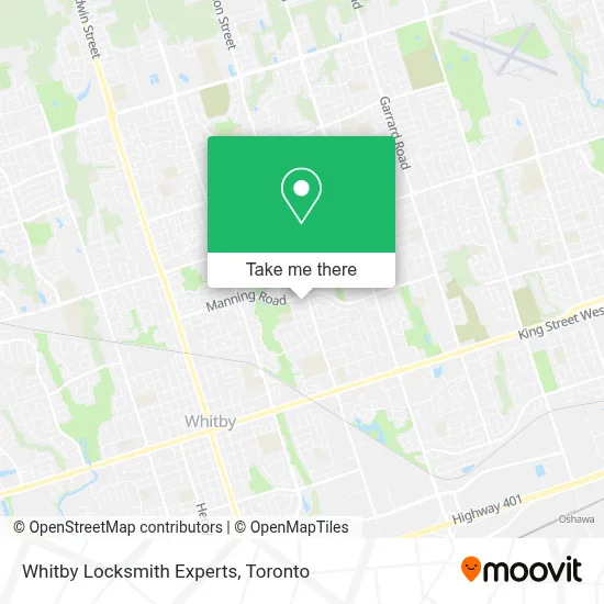 Whitby Locksmith Experts map