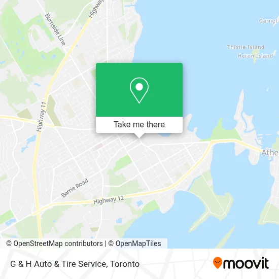 G & H Auto & Tire Service map