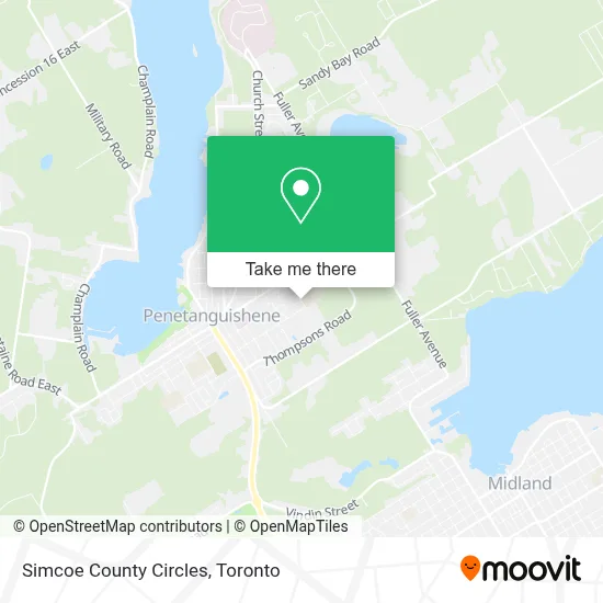 Simcoe County Circles map