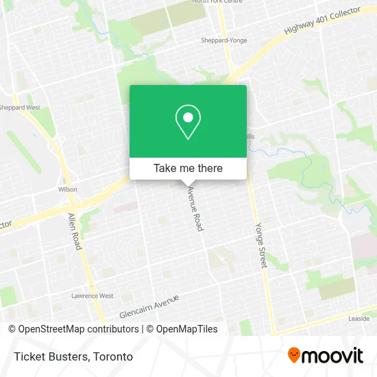Ticket Busters map