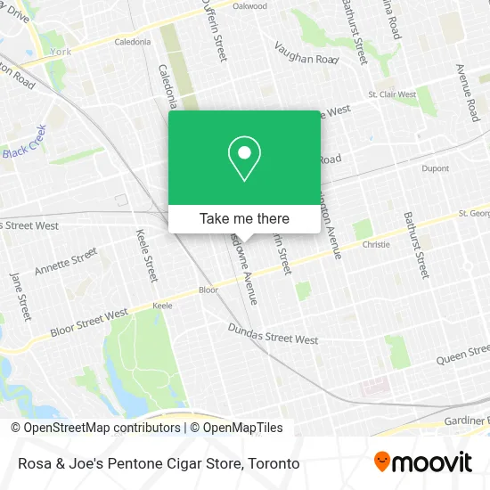 Rosa & Joe's Pentone Cigar Store map