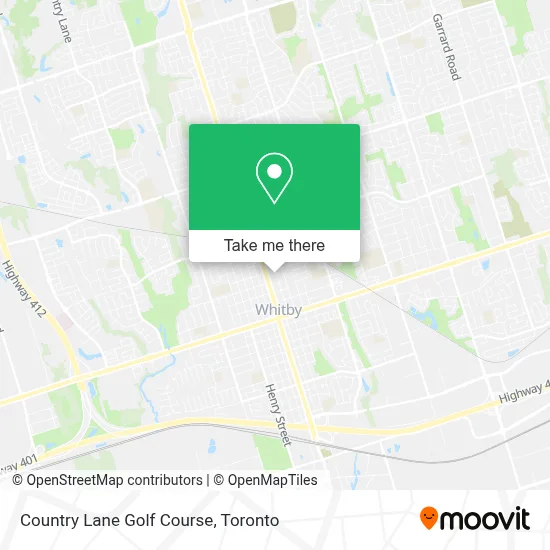 Country Lane Golf Course map