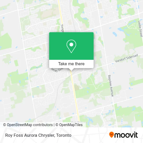 Roy Foss Aurora Chrysler map