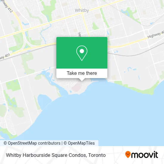 Whitby Harbourside Square Condos map