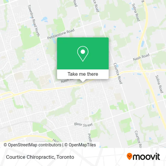 Courtice Chiropractic map