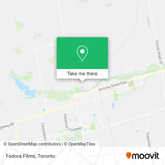 Fedora Films map