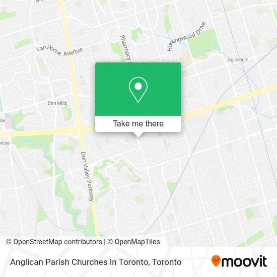 Anglican Parish Churches In Toronto map