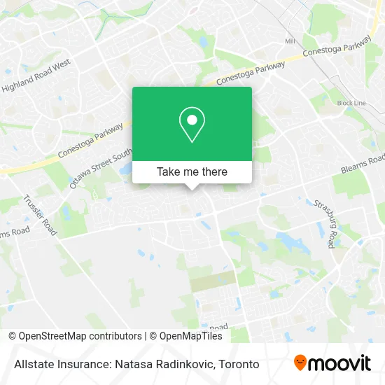 Allstate Insurance: Natasa Radinkovic map