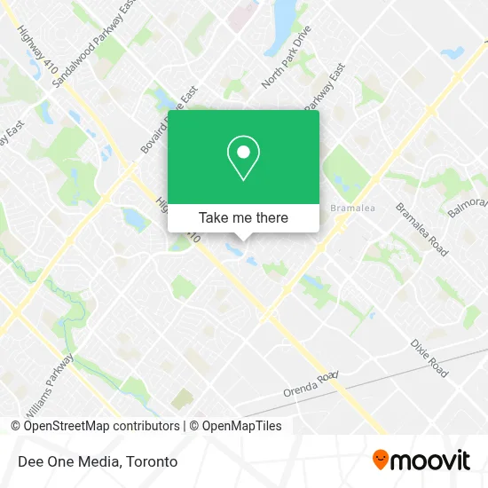 Dee One Media map