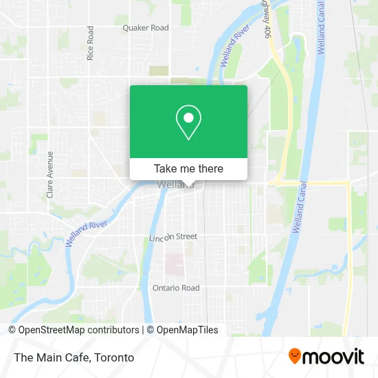 The Main Cafe map