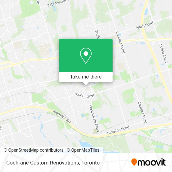 Cochrane Custom Renovations map