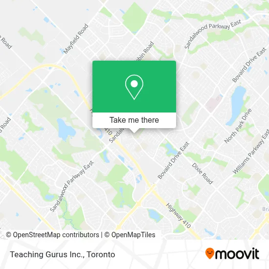 Teaching Gurus Inc. map