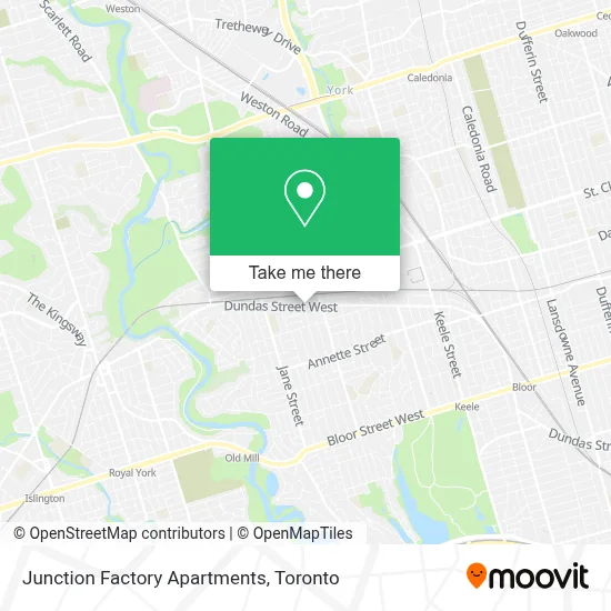 Junction Factory Apartments map