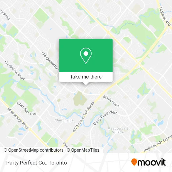 Party Perfect Co. map