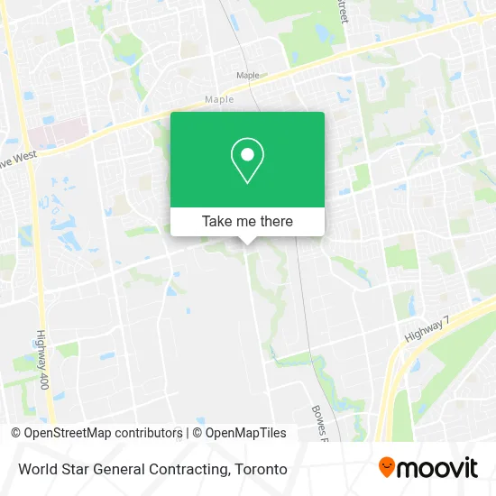 World Star General Contracting map