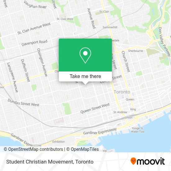 Student Christian Movement map