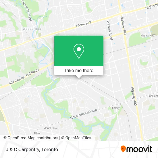J & C Carpentry map