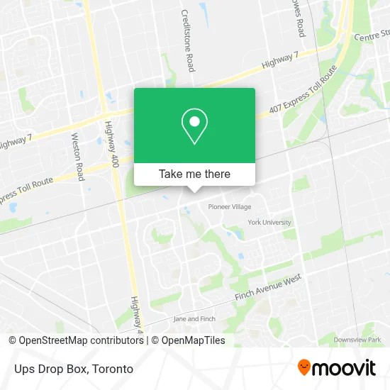 Ups Drop Box map