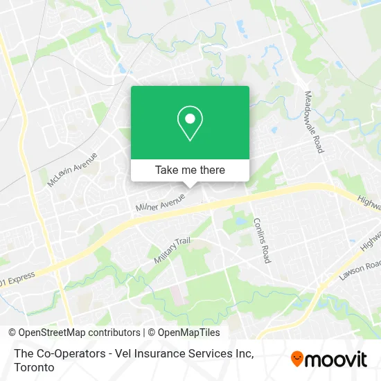 The Co-Operators - Vel Insurance Services Inc map